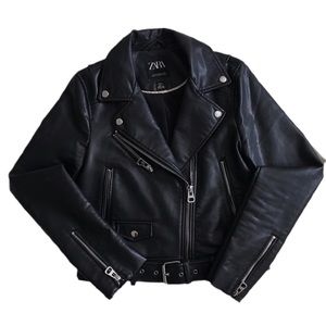 ZARA Faux Leather Biker Jacket